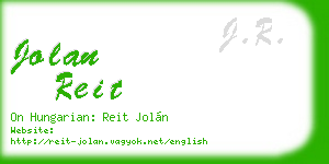 jolan reit business card